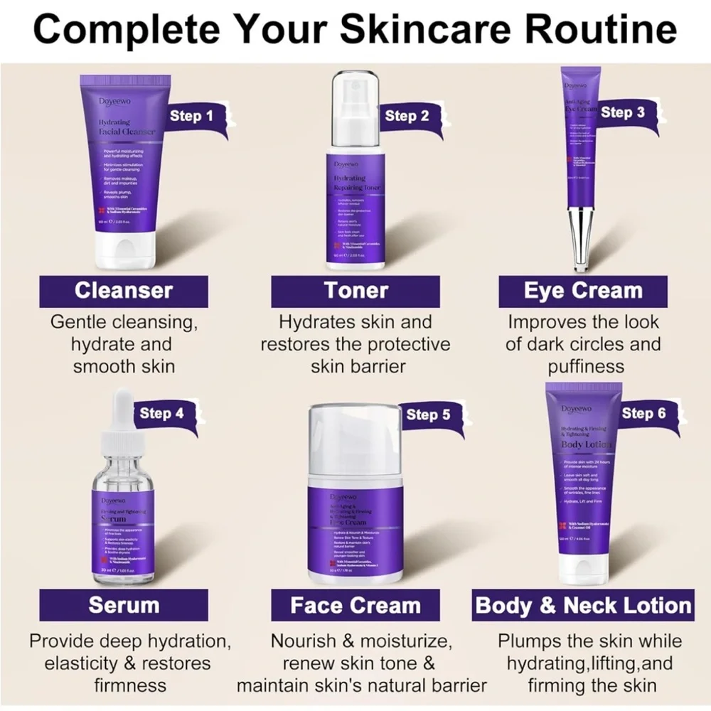 Doyeewo Moisturizing & Tightening Kit - Purple
